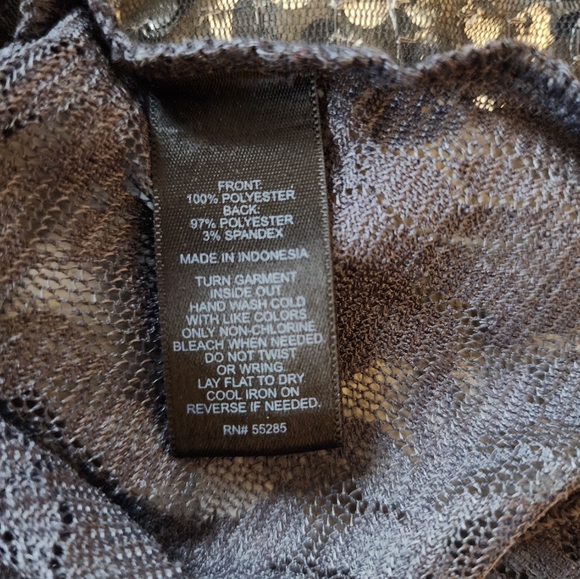 Express lace and sequin tank top, small, grey - Picture 7 of 7